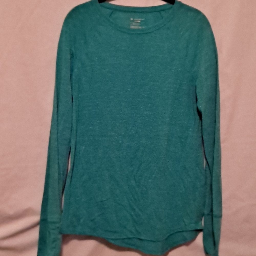 Tek Gear long sleeve heathered mint top